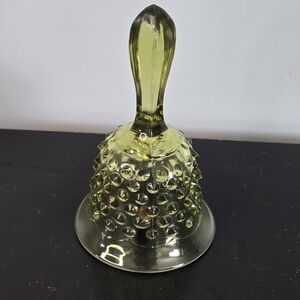 This item is a Fenton Art Glass Hobnail Bell in Colonial Green READ DESC.